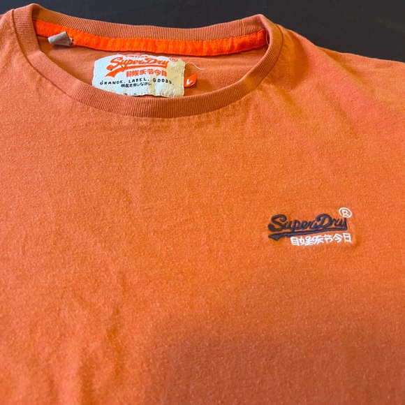 Superdry Orange Logo Tshirt - Picture 4 of 5